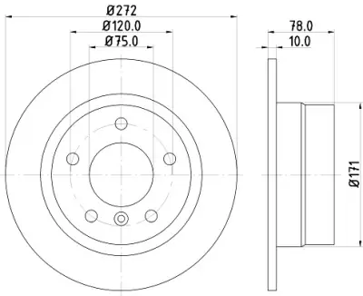 Envío Internacional Disco de freno HELLA 8DD 355 104-261